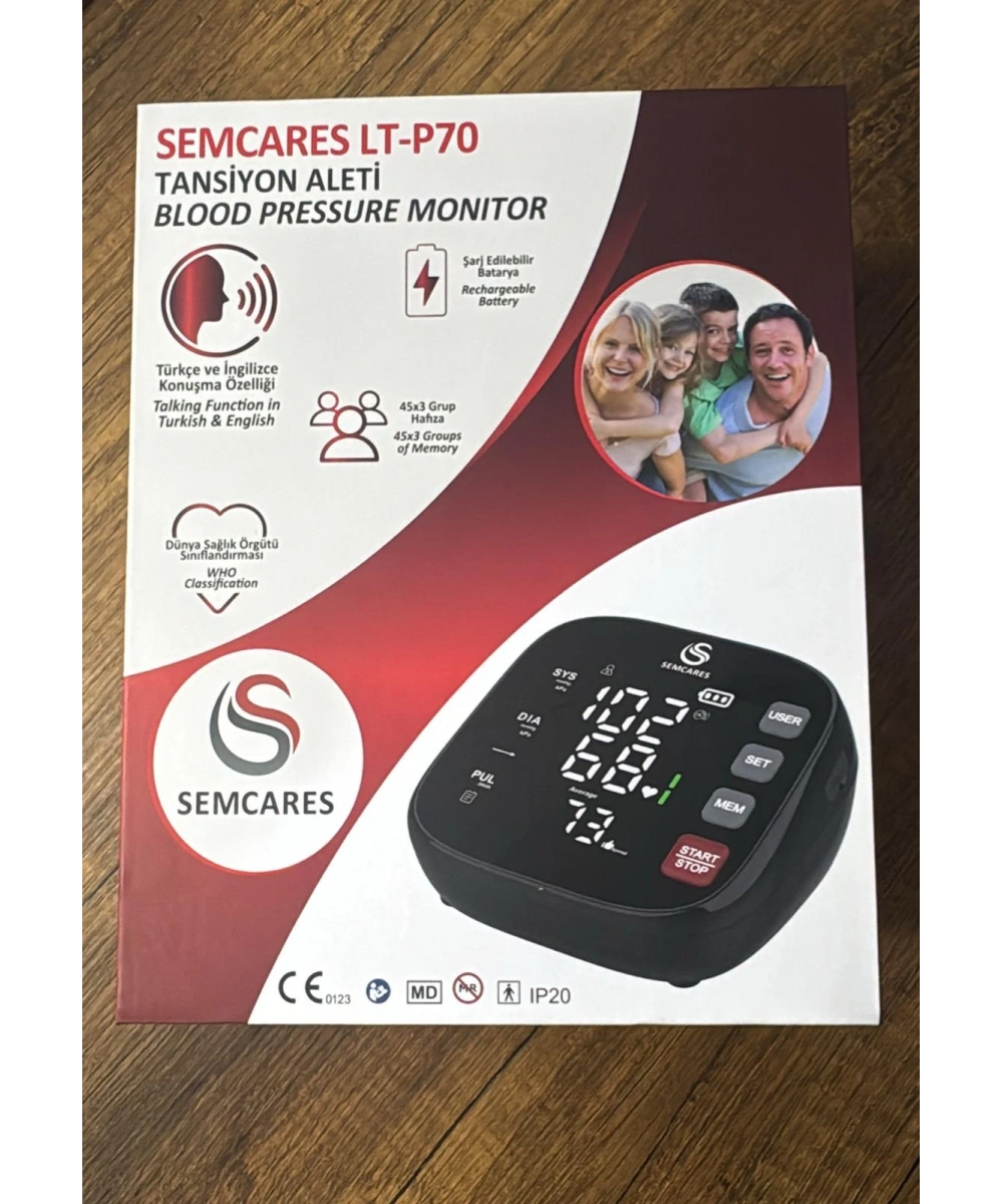 Semcares LT-P70 Tansiyon Aleti Şarjlı